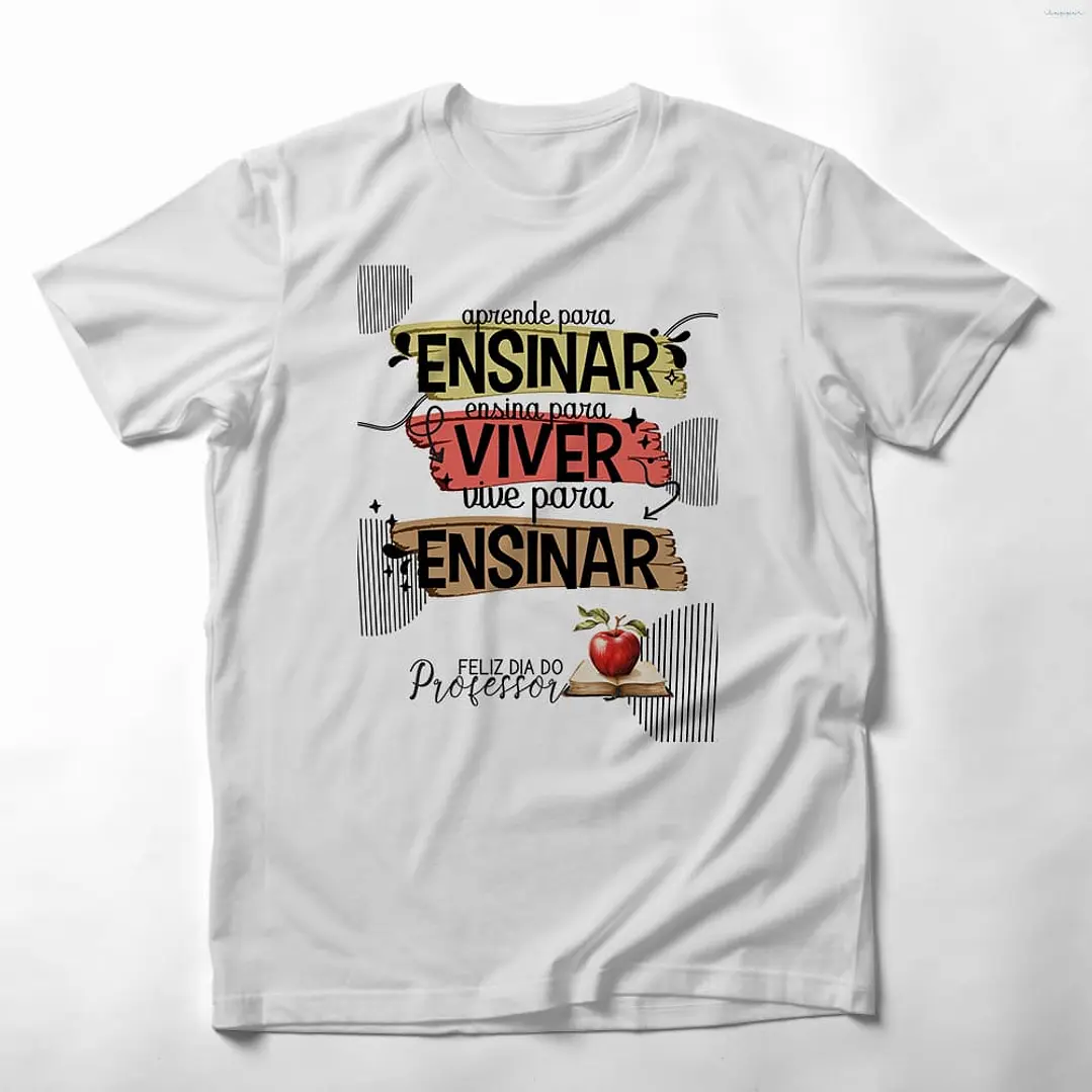 21 Artes para Caneca Capa para Agenda e Camisa Dia dos Professores Arquivo Editável 13