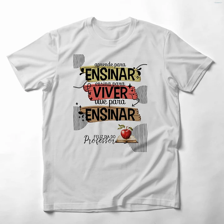 21 Artes para Caneca Capa para Agenda e Camisa Dia dos Professores Arquivo Editável 13