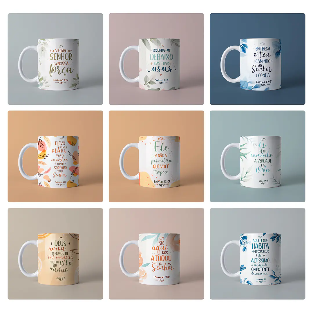 27 Artes para Caneca Versiculos Biblicos Jesus Frases Arquivo em Jpg 3