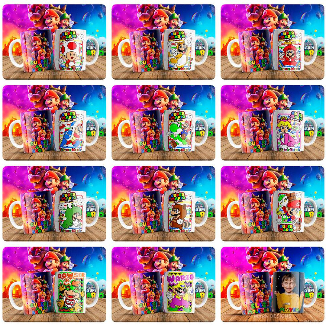 51 Artes para Caneca Super Mario Arquivo em Jpg 4