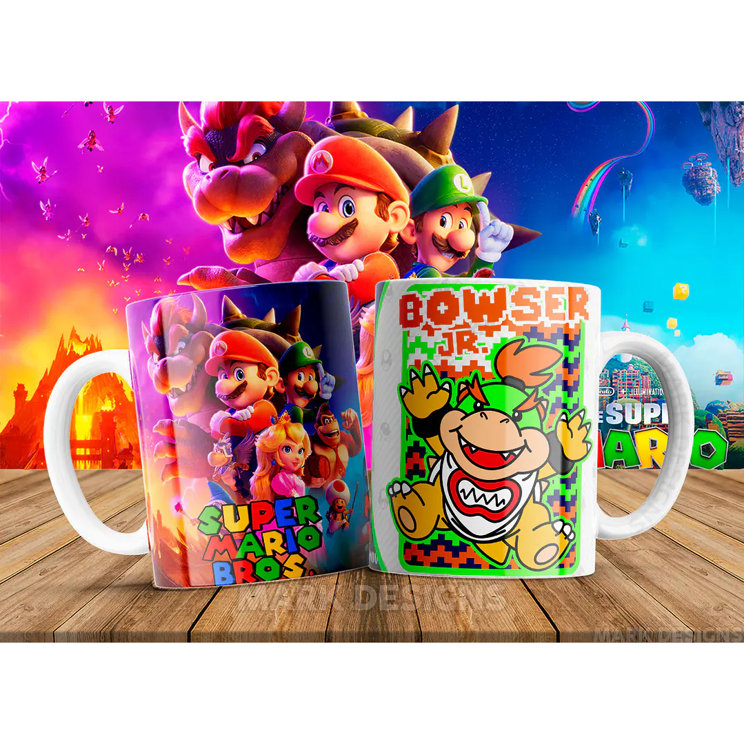 51 Artes para Caneca Super Mario Arquivo em Jpg 5