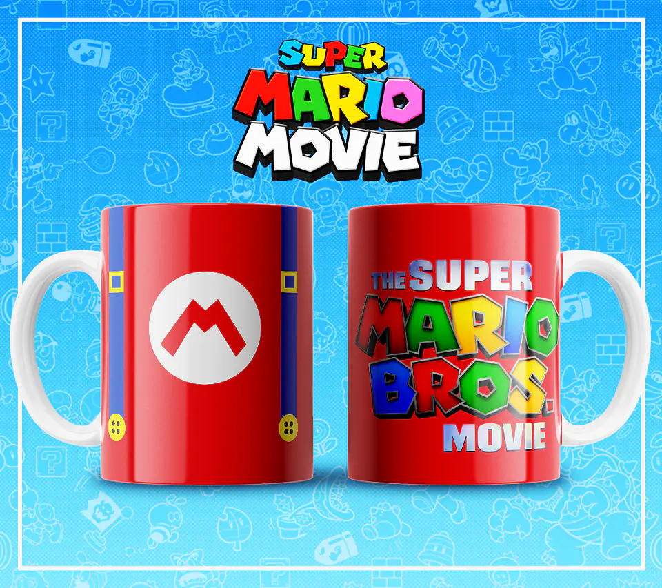 51 Artes para Caneca Super Mario Arquivo em Jpg 6
