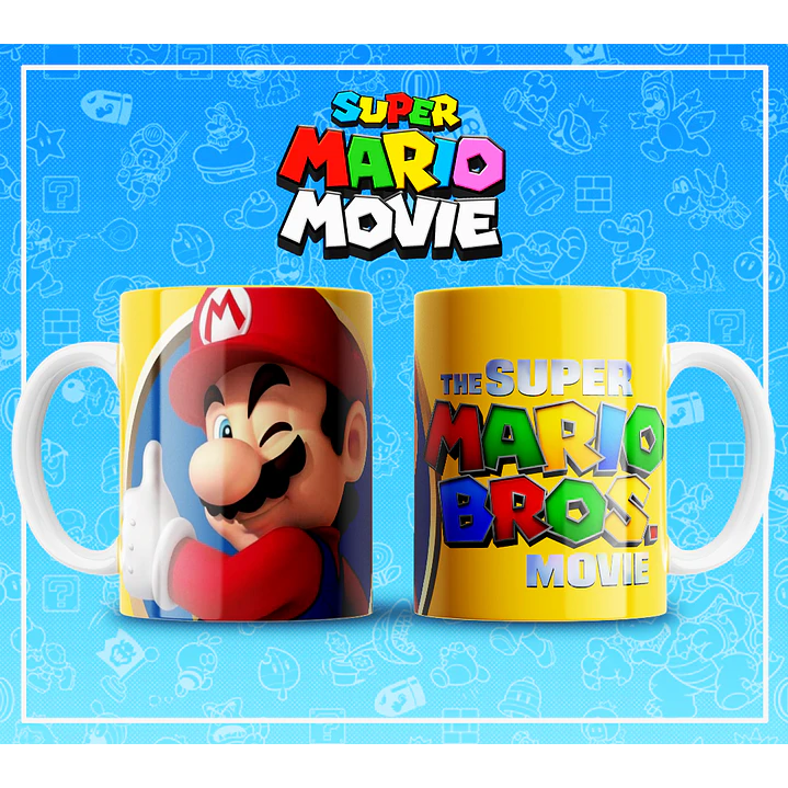 51 Artes para Caneca Super Mario Arquivo em Jpg 11