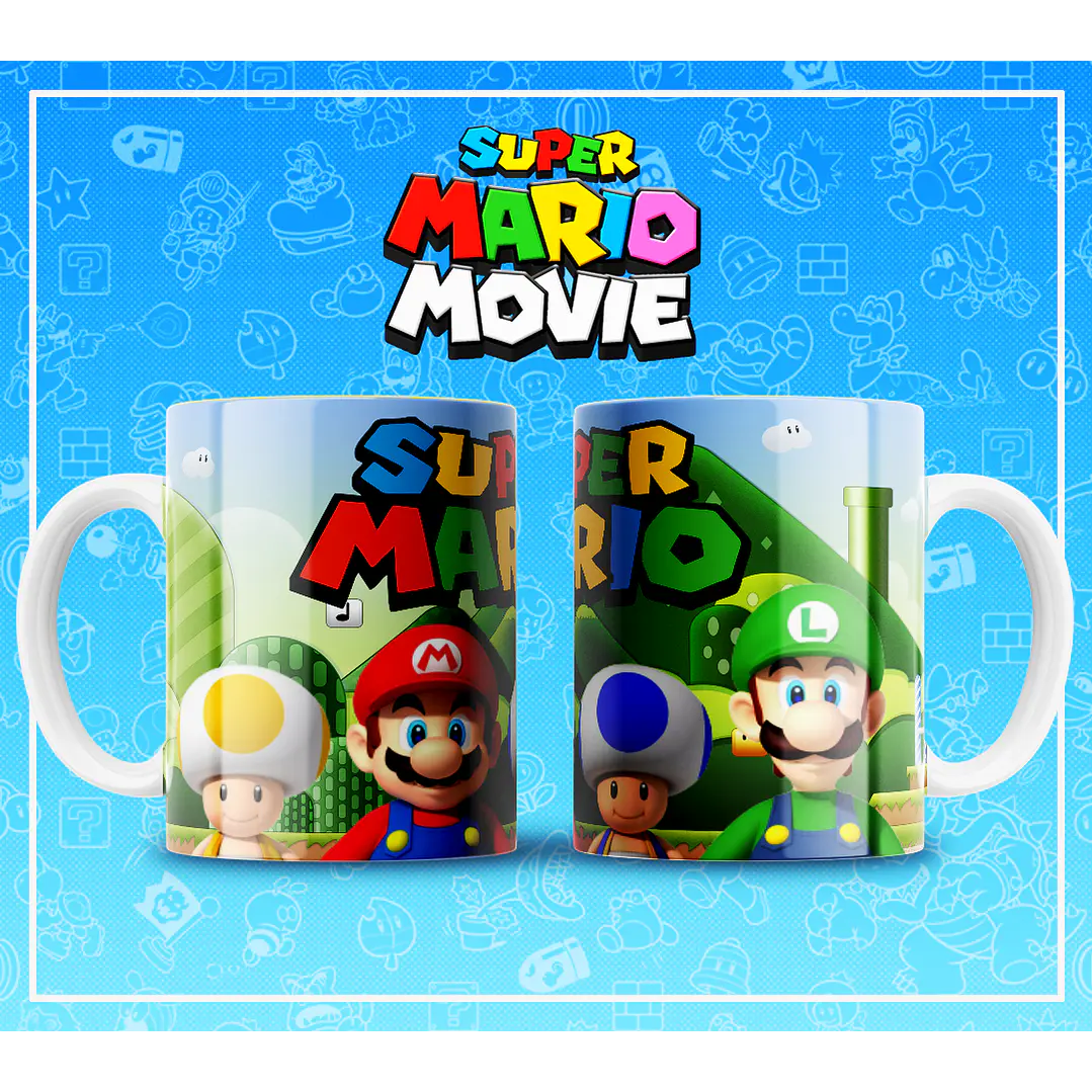 51 Artes para Caneca Super Mario Arquivo em Jpg 12