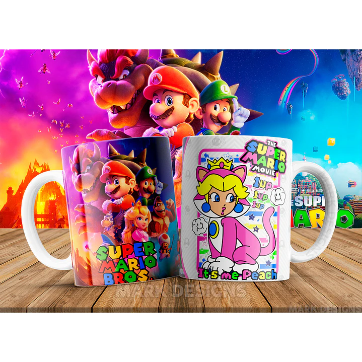 51 Artes para Caneca Super Mario Arquivo em Jpg 14