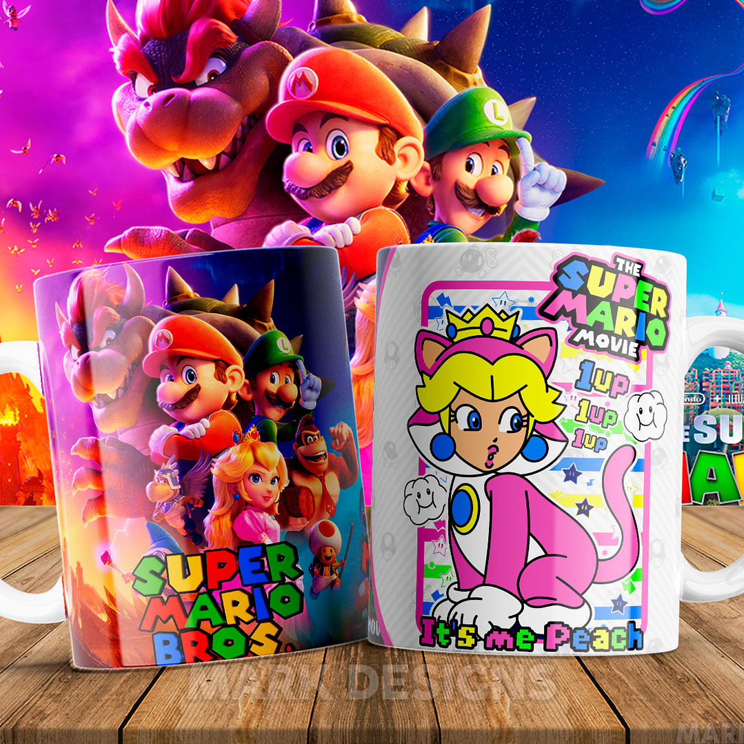 51 Artes para Caneca Super Mario Arquivo em Jpg 14