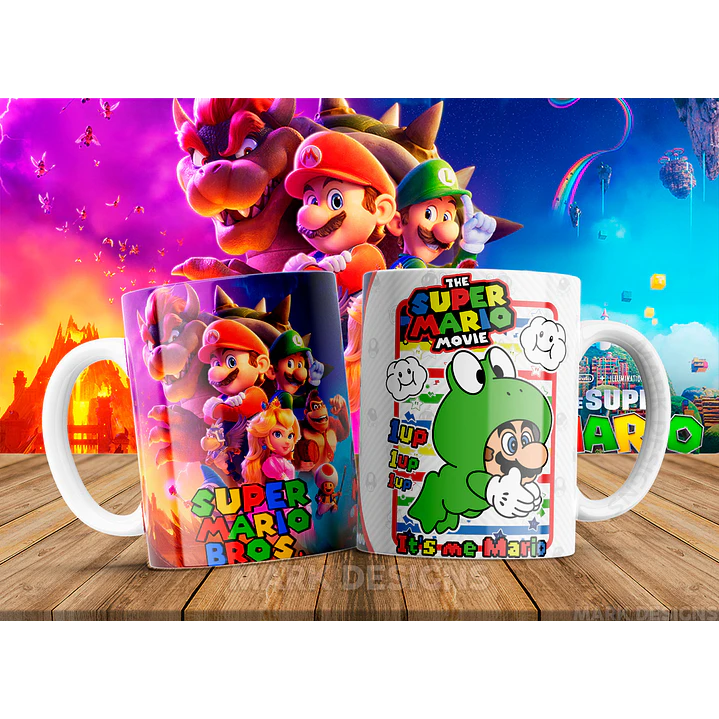 51 Artes para Caneca Super Mario Arquivo em Jpg 15