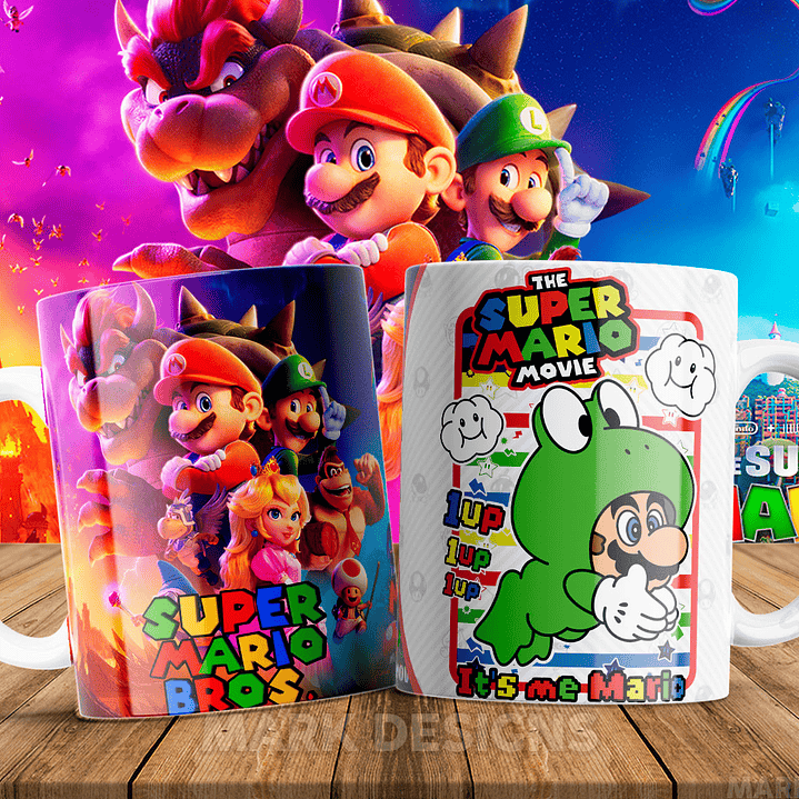 51 Artes para Caneca Super Mario Arquivo em Jpg 15