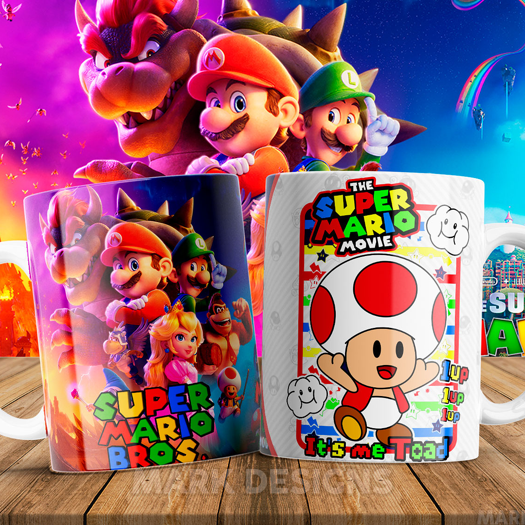 51 Artes para Caneca Super Mario Arquivo em Jpg 18