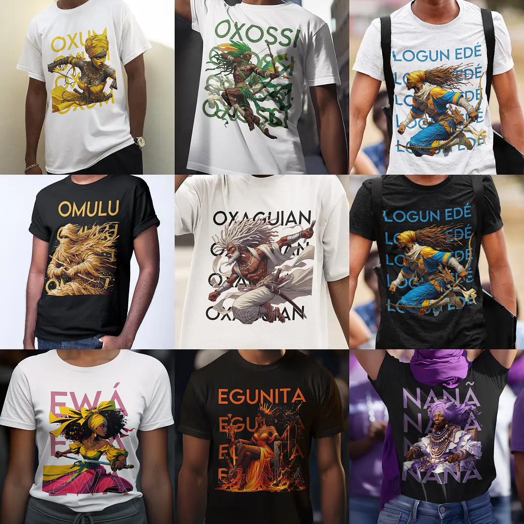 150 Artes para Caneca e Camisa Orixás Arquivo em Jpg  13