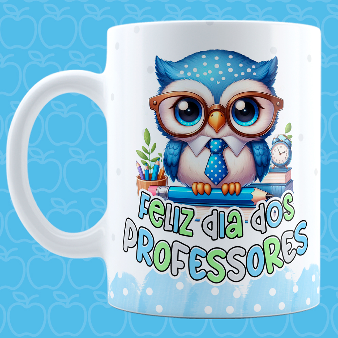 12 Artes para Canecas Dia dos Professores Coruja Arquivo em Jpg 2