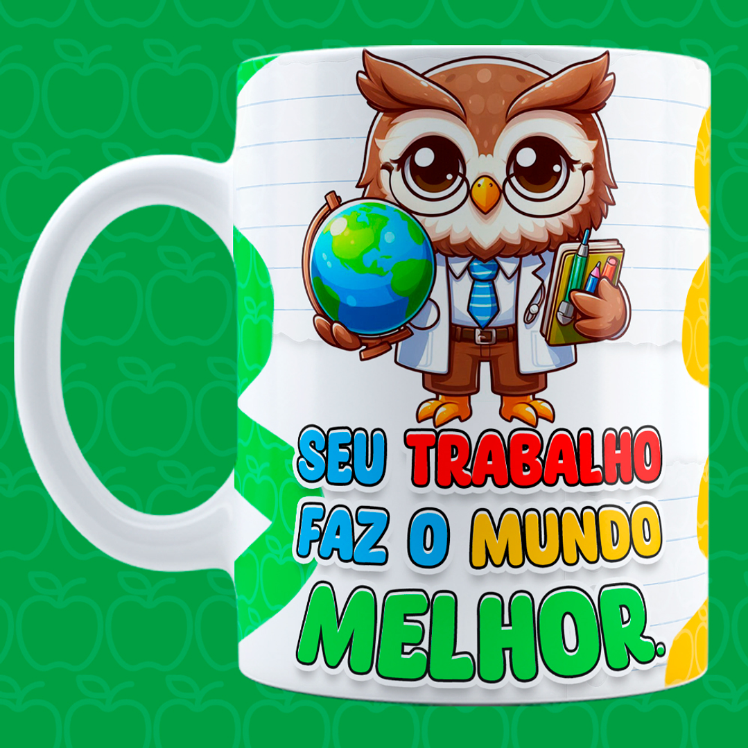 12 Artes para Canecas Dia dos Professores Coruja Arquivo em Jpg 5