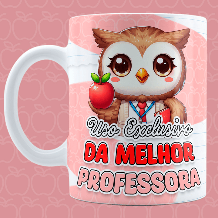 12 Artes para Canecas Dia dos Professores Coruja Arquivo em Jpg 9