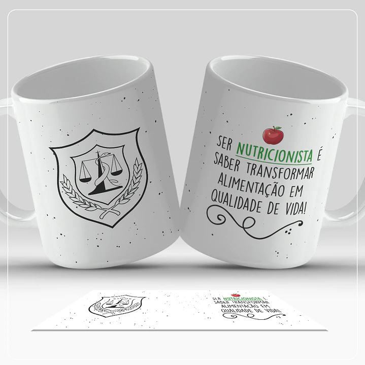 Arte Caneca Profisão Nutricionista Arquivo em Jpg  1