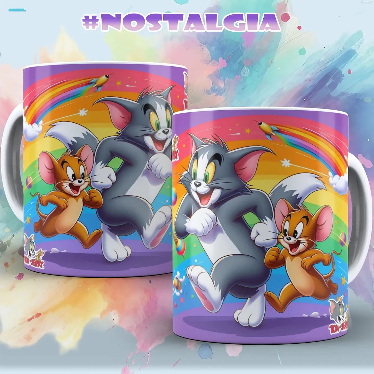 6 Artes Caneca Desenhos Nostalgia Arquivo em Jpg 1