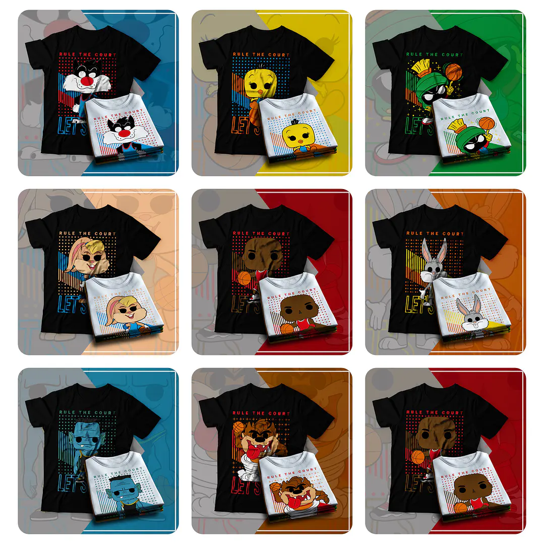 8 Artes Camisa Space Jam Arquivo em Pdf 1