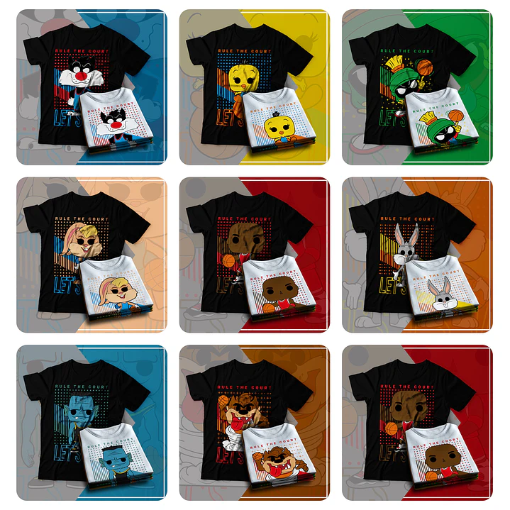 8 Artes Camisa Space Jam Arquivo em Pdf 1