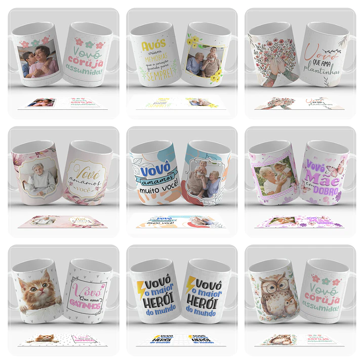 15 Artes Caneca Dia dos Avós Arquivo em Png 1