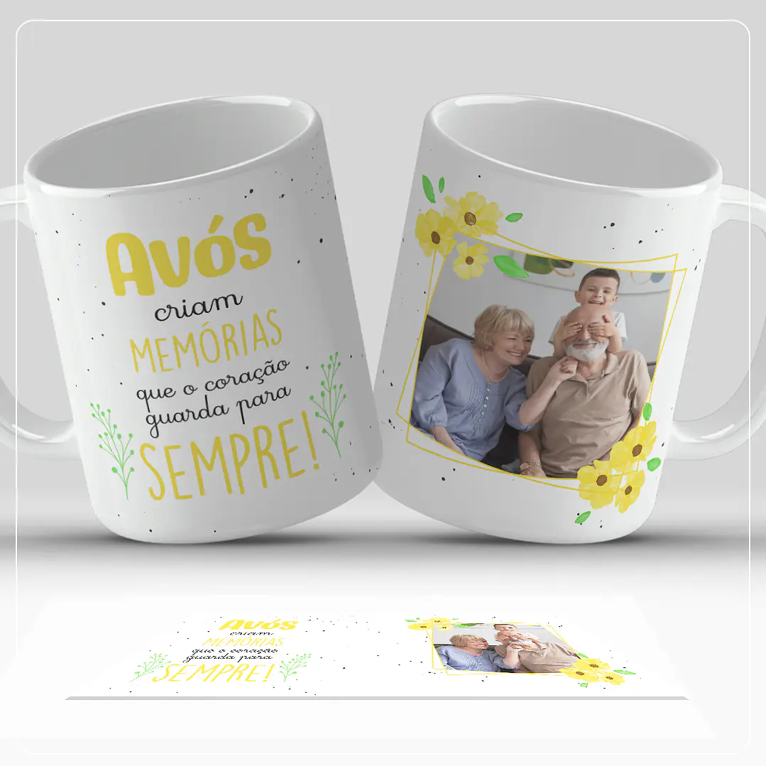 15 Artes Caneca Dia dos Avós Arquivo em Png 3