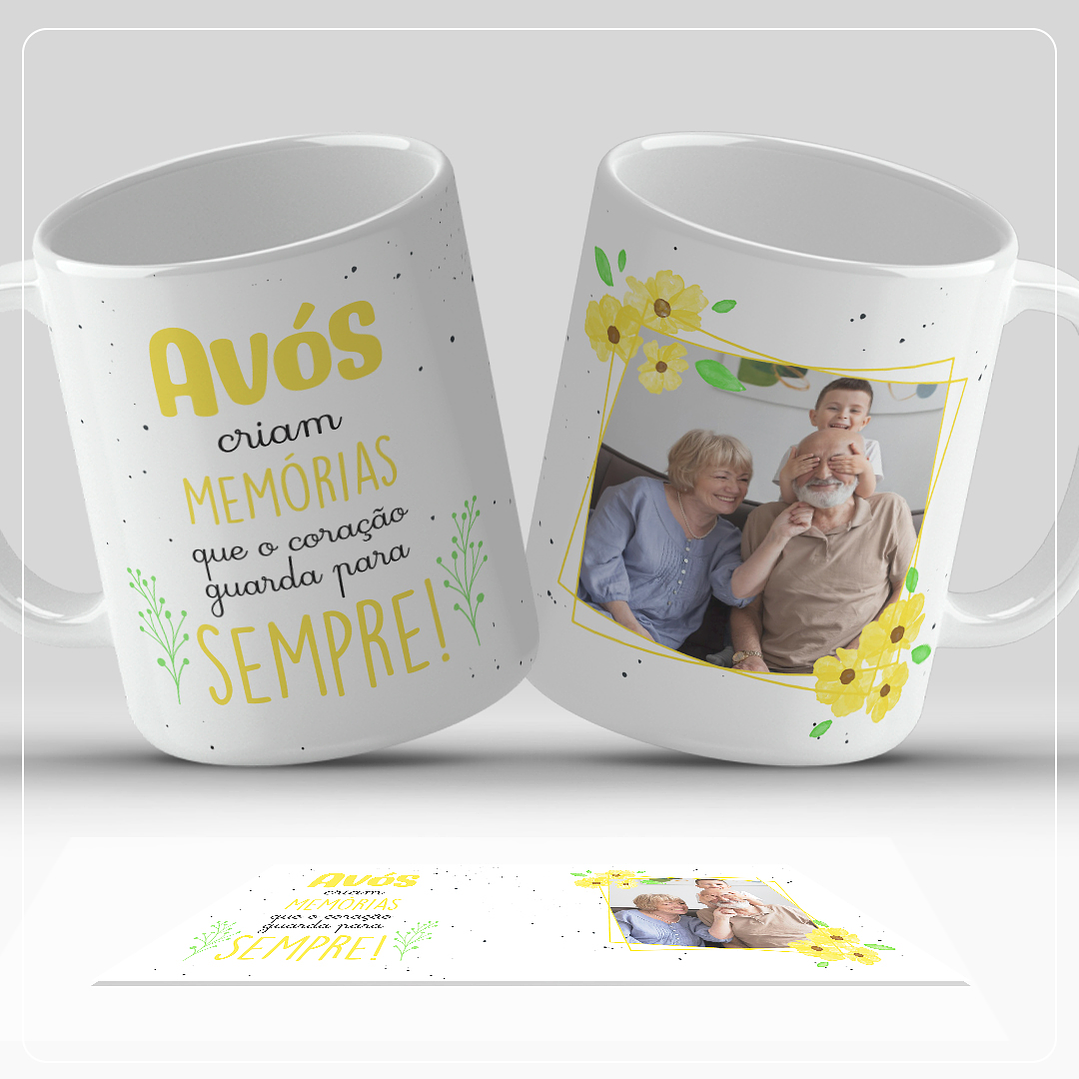 15 Artes Caneca Dia dos Avós Arquivo em Png 3