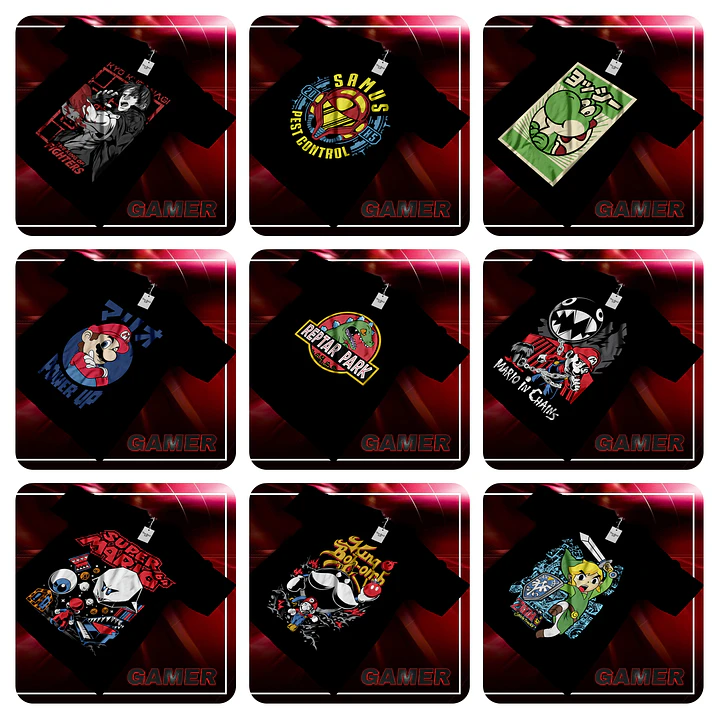 25 Artes Camisa Gamer Geek Arquivo em Png 3