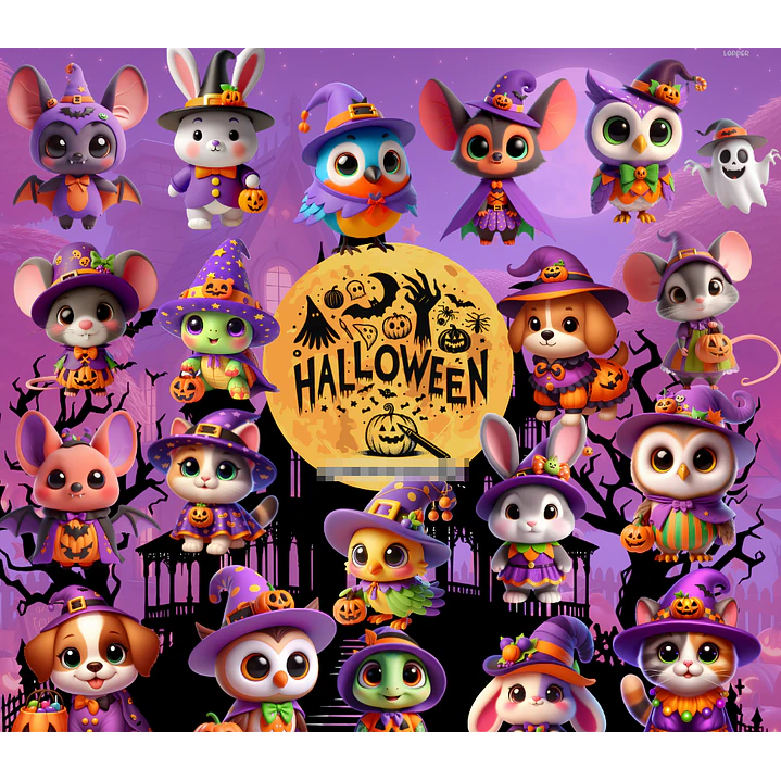 26 Artes Caneca Mais Kit Digital Halloween Arquivo em Jpg 6