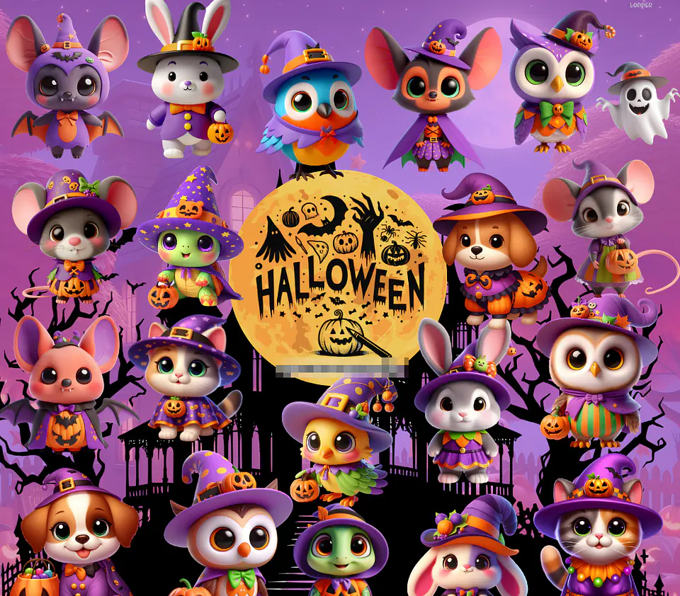 26 Artes Caneca Mais Kit Digital Halloween Arquivo em Jpg 6