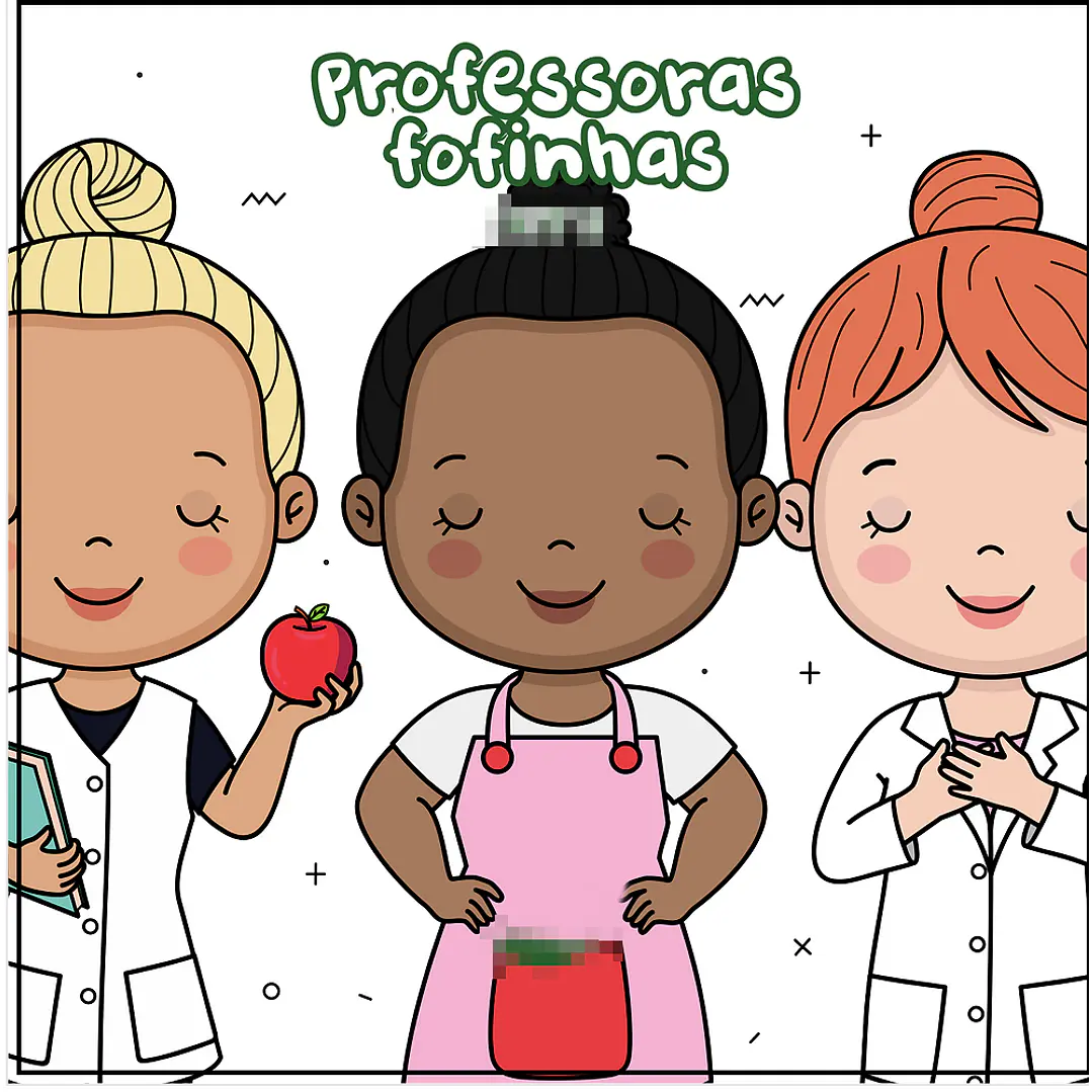 Kit Digital Dia dos Professores Mascotinhos para Montagem Completo Arquivos em Png 2