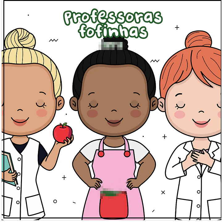 Kit Digital Dia dos Professores Mascotinhos para Montagem Completo Arquivos em Png 2