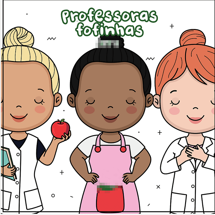 Kit Digital Dia dos Professores Mascotinhos para Montagem Completo Arquivos em Png 2