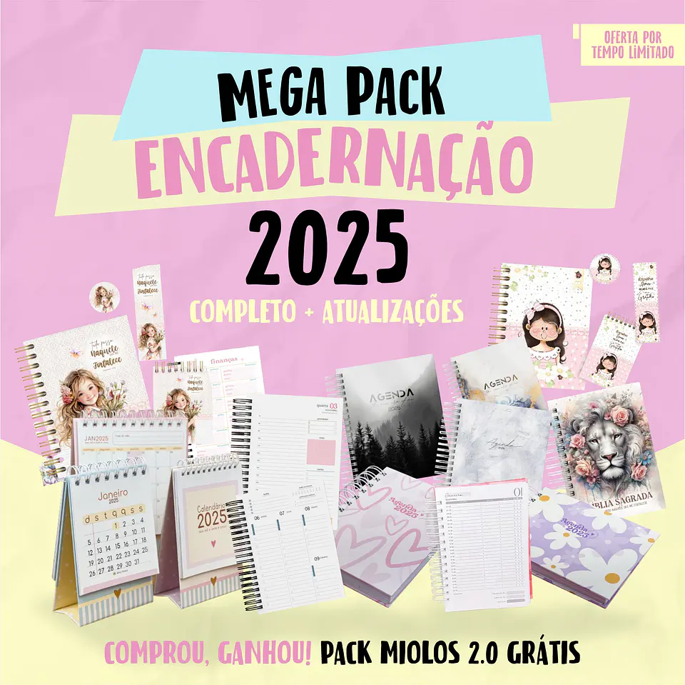 Mega Pack Encadernação 2025 Completo + Bônus 1