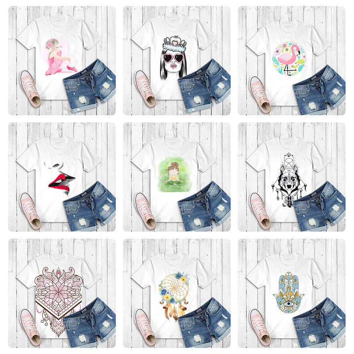 82 Artes Camisa Meninas Mulher Arquivo em Png 3