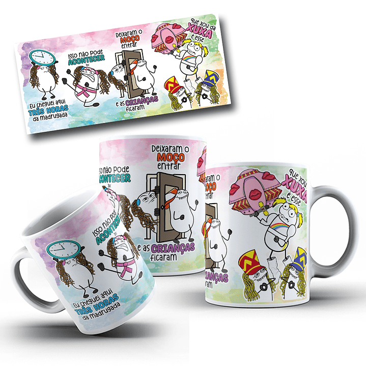 Arte Caneca Flork Que show da Xuxa é esse Arquivo em Jpg  1