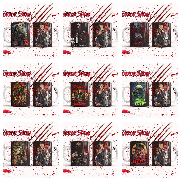 18 Artes para Caneca Filme de Terror Arquivo em Jpg 1