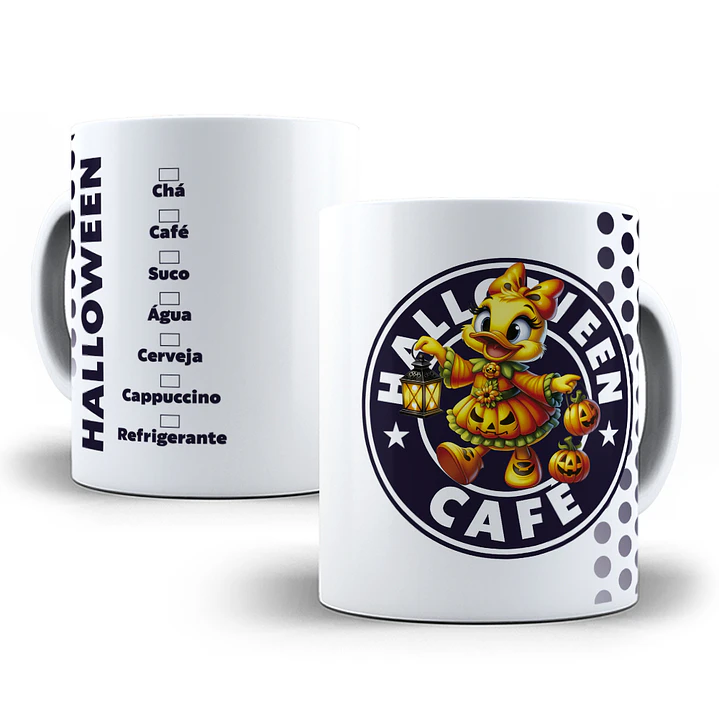 10 Artes para Caneca Halloween Starbucks Arquivo em Jpg  4
