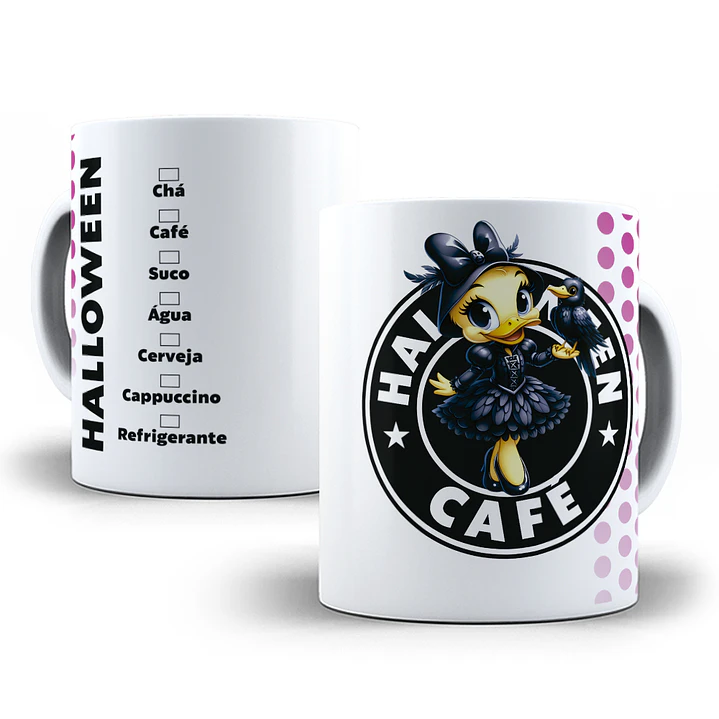 10 Artes para Caneca Halloween Starbucks Arquivo em Jpg  10