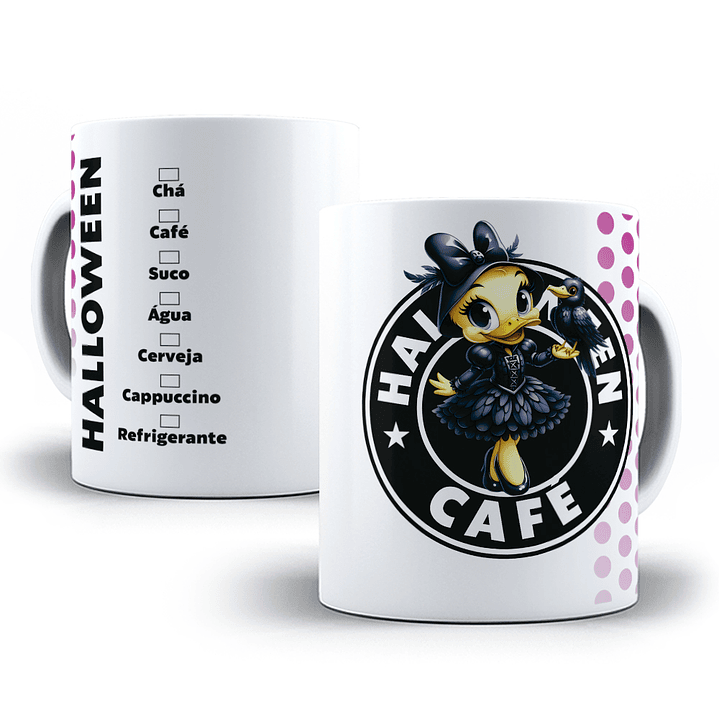 10 Artes para Caneca Halloween Starbucks Arquivo em Jpg  10
