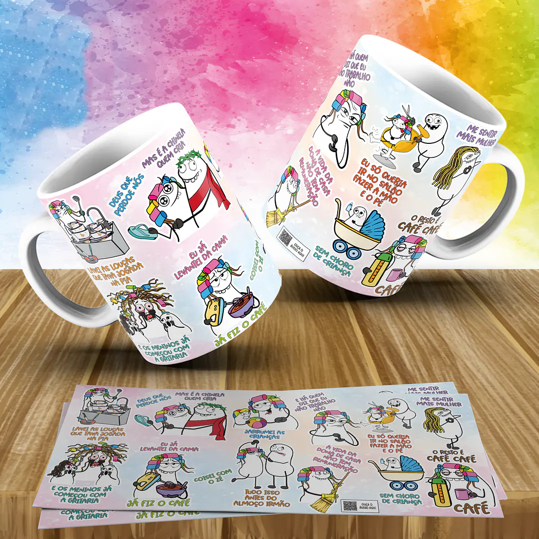 Arte Caneca Lavei as louças que tava jogada na pia e os meninos já começou com a gritaria Musica Grelo Parodia Arquivo em Jpg  1