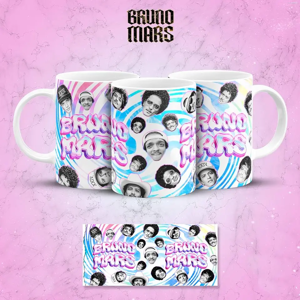14 Artes para Canecas Bruno Mars Arquivo em Pdf 2