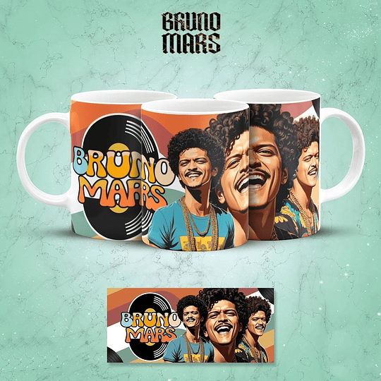 14 Artes para Canecas Bruno Mars Arquivo em Pdf