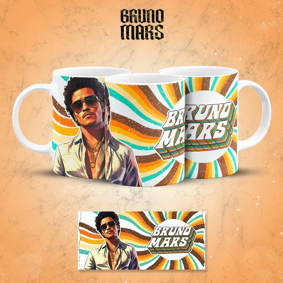 14 Artes para Canecas Bruno Mars Arquivo em Pdf 12