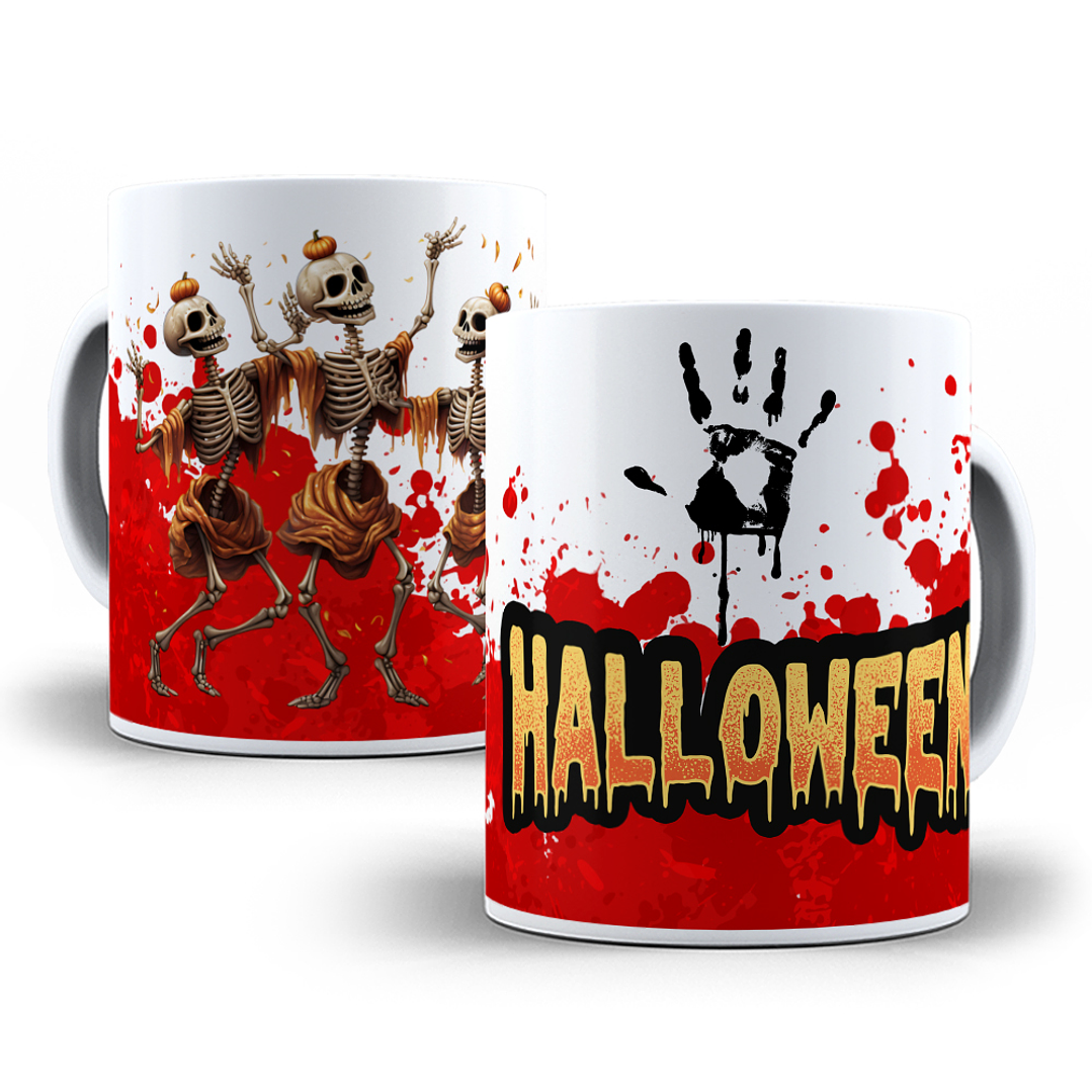 16 Artes para Canecas Dia das Bruxas Filme Halloween Arquivo em Png 10