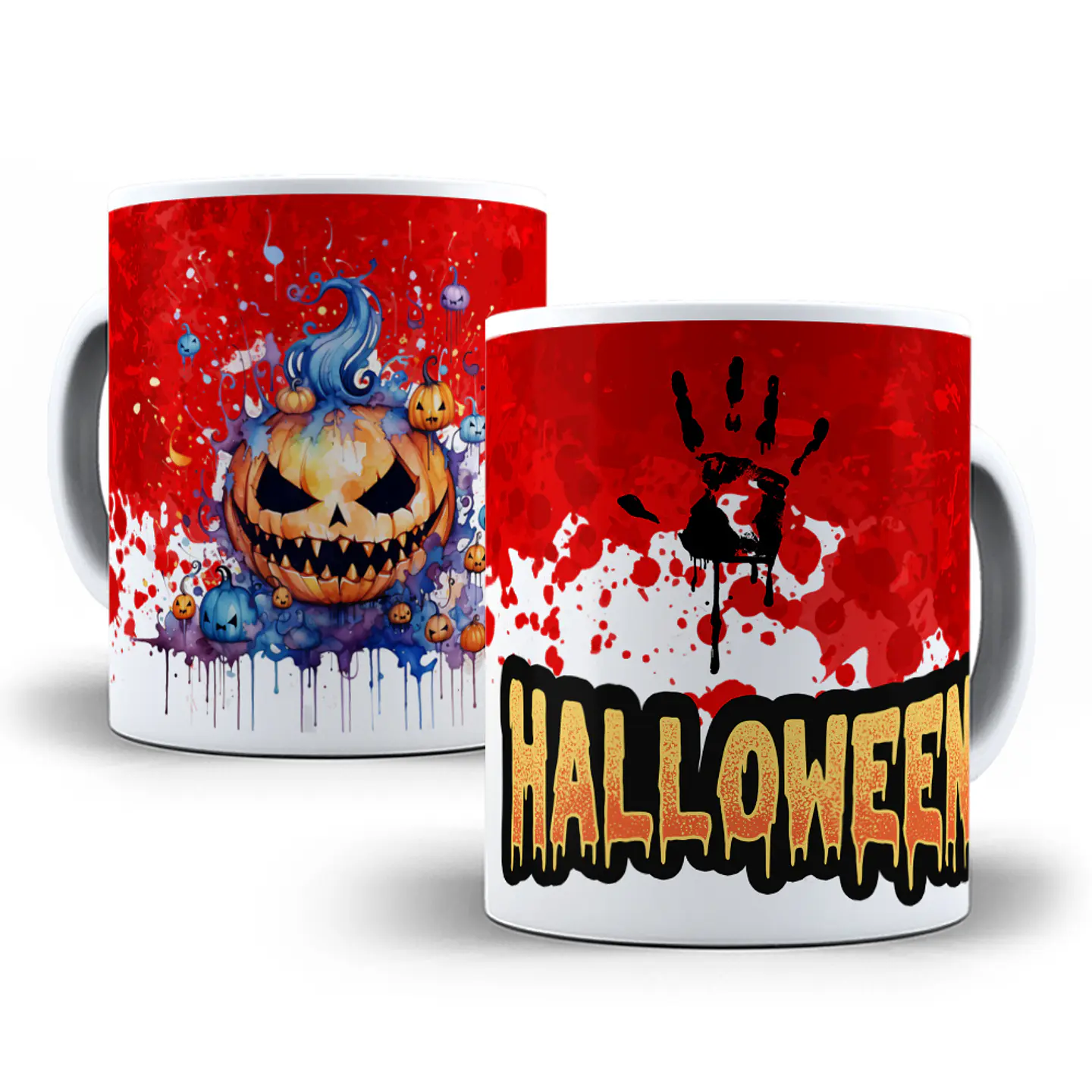 16 Artes para Canecas Dia das Bruxas Filme Halloween Arquivo em Png 14