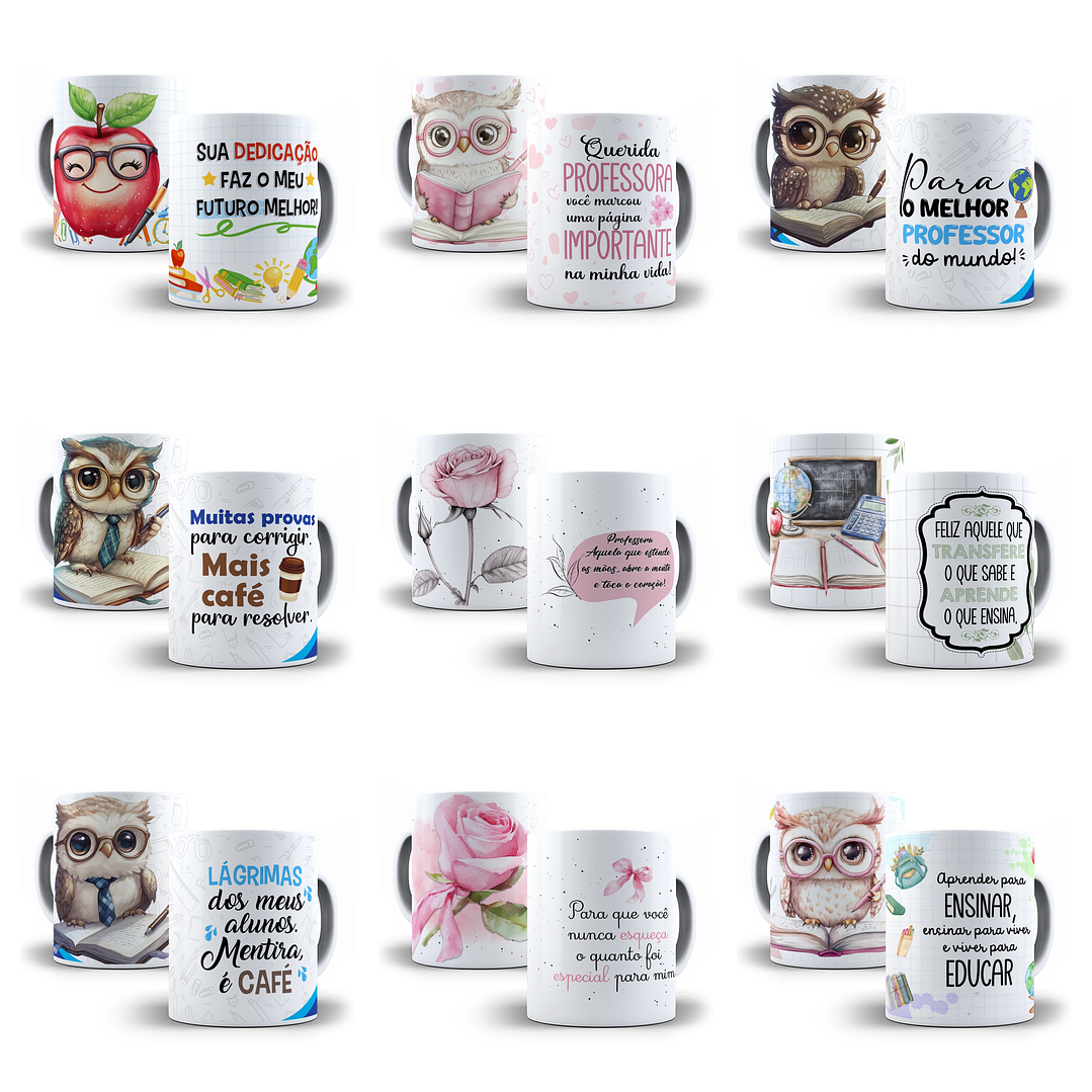 20 Artes para Canecas Dia dos Professores Frases Arquivo em Jpg 1