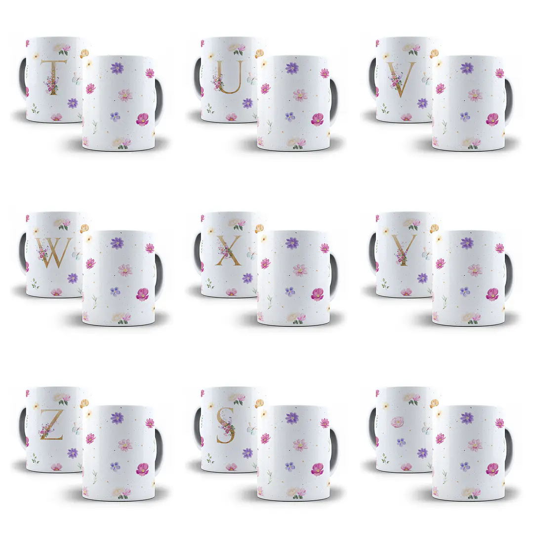 43 Artes para Caneca Alfabeto e Outras Arquivo Png  4