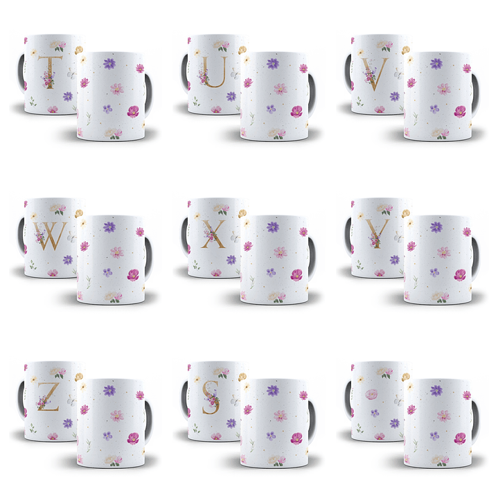 43 Artes para Caneca Alfabeto e Outras Arquivo Png  4