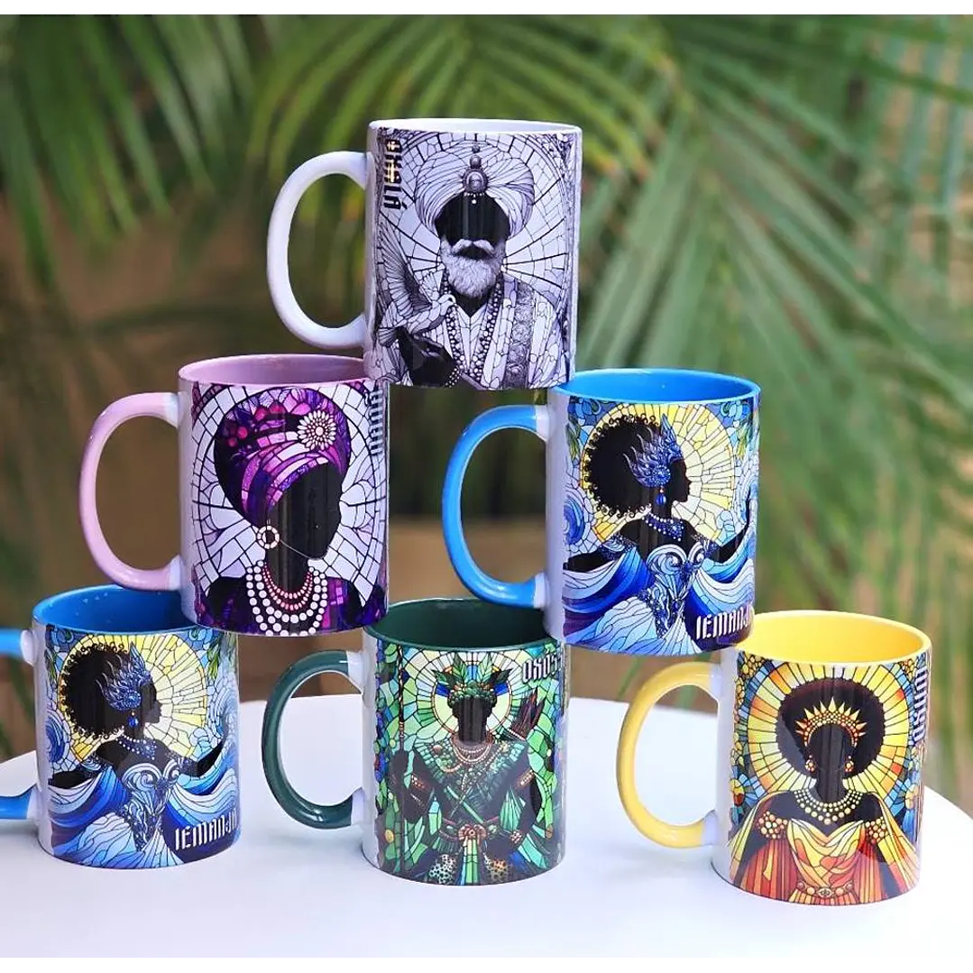 78 Artes para Caneca e Azulejo Orixás Vitral Arquivo em Jpg 7