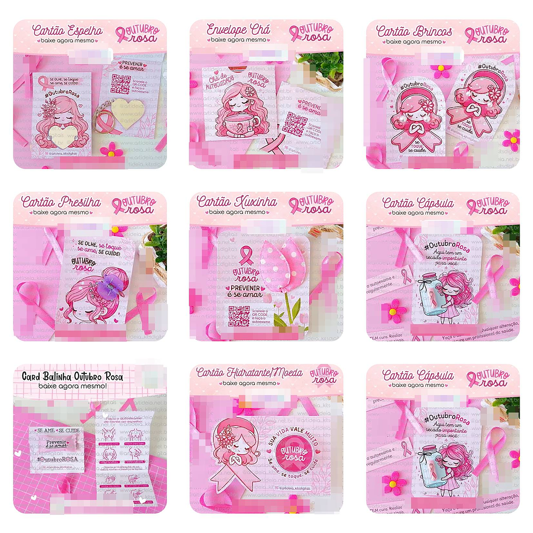 Arquivo de Corte Outubro Rosa em Pdf 2