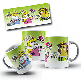 Arte Caneca Flork Princesas Estou na fase filmes da disney, Um dia sou cinderela, no outro dia sou a bela adormecida Arquivo em Jpg