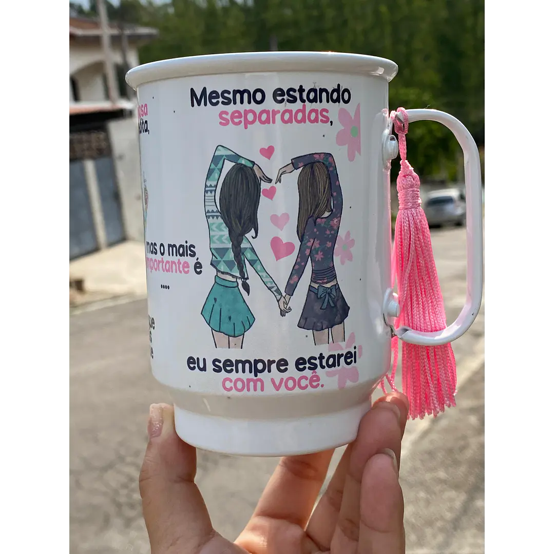 Artes Caneca Se Houver o amanhã em que não estejamos juntos - Amigas Arquivo Png 3
